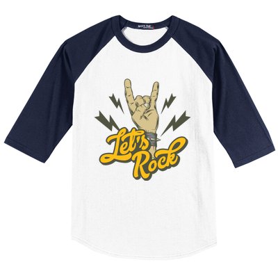 Let's Rock Baseball Sleeve Shirt