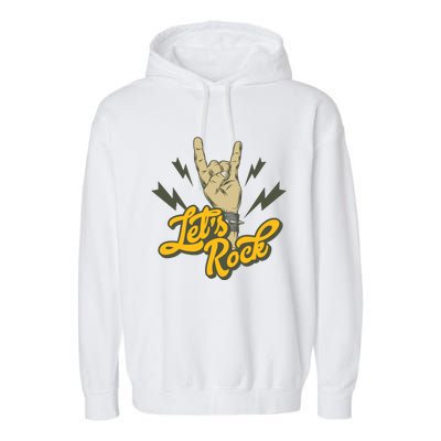 Let's Rock Garment-Dyed Fleece Hoodie