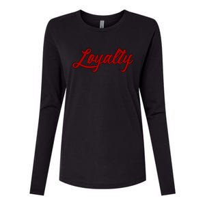 Loyalty Redblack Womens Cotton Relaxed Long Sleeve T-Shirt