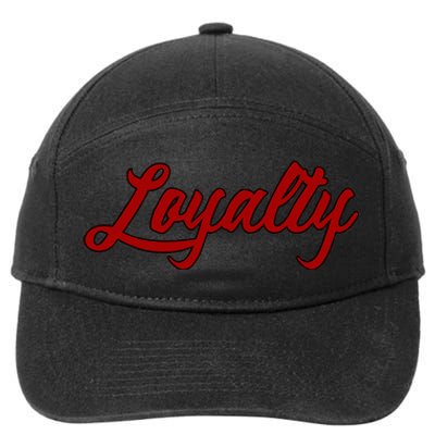 Loyalty Redblack 7-Panel Snapback Hat