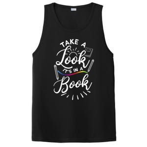 Love Reading Love Rainbows Gift Retro Rainbow Design Design Gift PosiCharge Competitor Tank