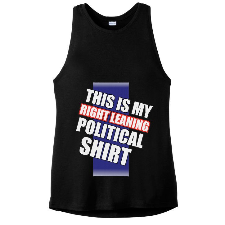 Literal Right Leaning Funny Political Ladies PosiCharge Tri-Blend Wicking Tank