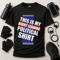 Literal Right Leaning Funny Political Cooling Performance Crew T-Shirt