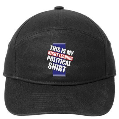 Literal Right Leaning Funny Political 7-Panel Snapback Hat