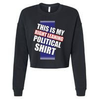 Literal Right Leaning Funny Political Cropped Pullover Crew