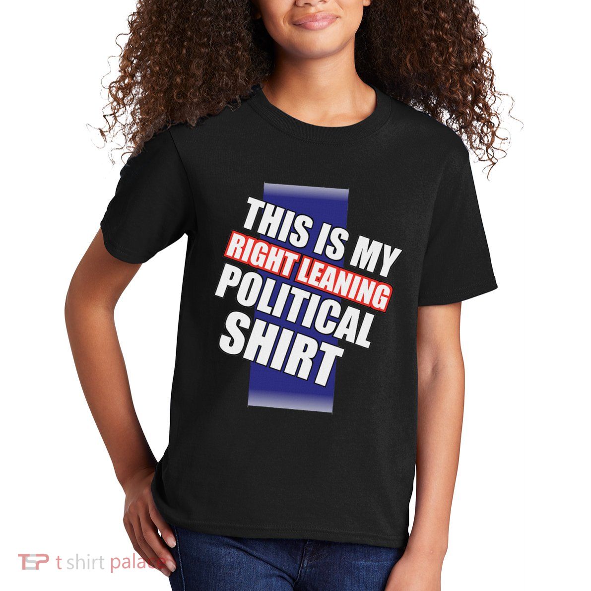 Literal Right Leaning Funny Political Kids T-Shirt