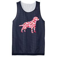 Labrador Retriever Love Heart Dog Valentine's Day Mesh Reversible Basketball Jersey Tank