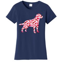 Labrador Retriever Love Heart Dog Valentine's Day Women's T-Shirt