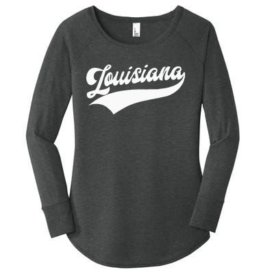 Louisiana Retro Women's Perfect Tri Tunic Long Sleeve Shirt