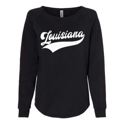 Louisiana Retro Womens California Wash Sweatshirt