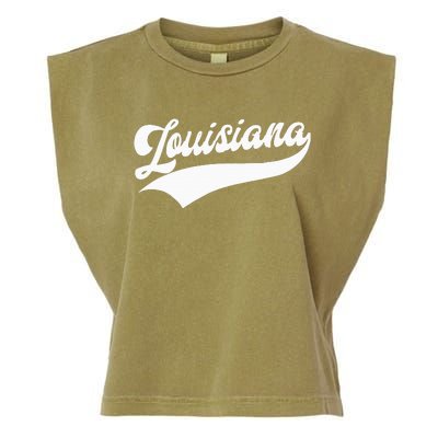 Louisiana Retro Garment-Dyed Women's Muscle Tee