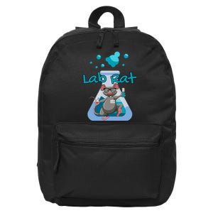 Lab Rat Lab Week Science Teacher Laboratory Scientist Graduation 16 in Basic Backpack