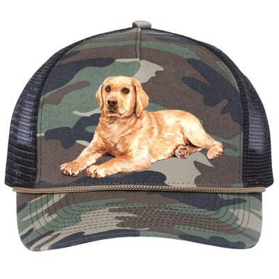 Labrador Retriever Retro Rope Trucker Hat Cap