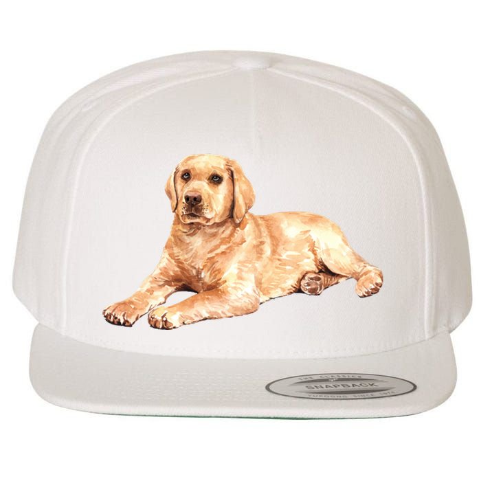 Labrador Retriever Wool Snapback Cap