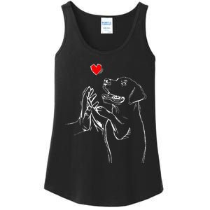 Labrador Retriever Love Golden Black Lab Dad Mom Ladies Essential Tank