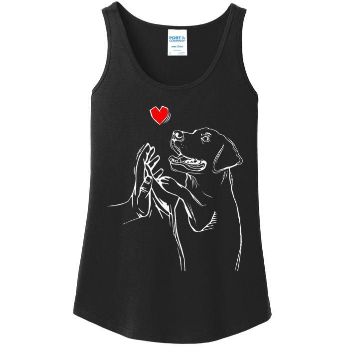 Labrador Retriever Love Golden Black Lab Dad Mom Ladies Essential Tank