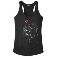 Labrador Retriever Love Golden Black Lab Dad Mom Ladies PosiCharge Competitor Racerback Tank