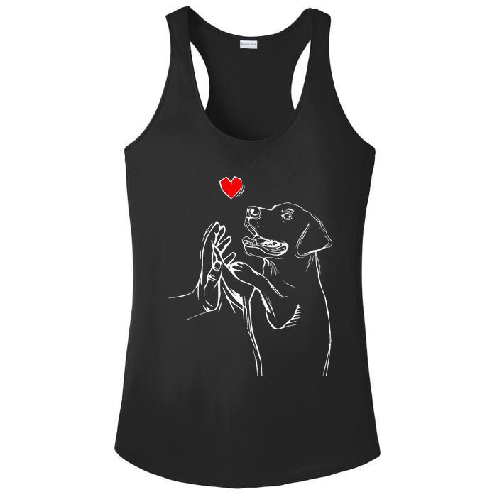 Labrador Retriever Love Golden Black Lab Dad Mom Ladies PosiCharge Competitor Racerback Tank