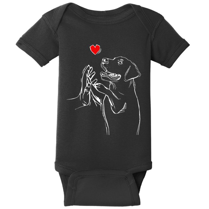 Labrador Retriever Love Golden Black Lab Dad Mom Baby Bodysuit