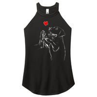 Labrador Retriever Love Golden Black Lab Dad Mom Women's Perfect Tri Rocker Tank