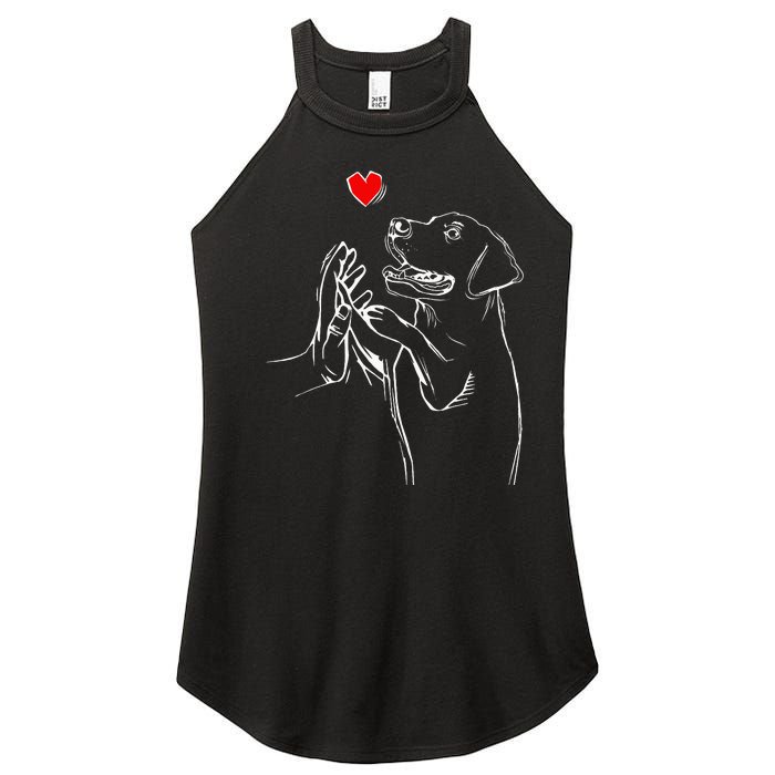 Labrador Retriever Love Golden Black Lab Dad Mom Women's Perfect Tri Rocker Tank