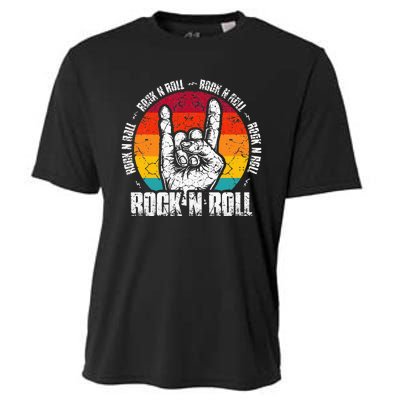 Lets Rock Legend Rock and Roll Music Guitar Cooling Performance Crew T-Shirt