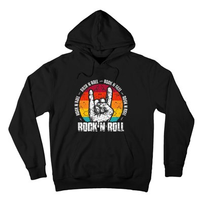 Lets Rock Legend Rock and Roll Music Guitar Hoodie