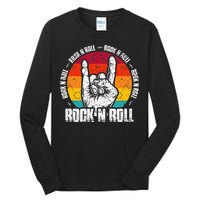 Lets Rock Legend Rock and Roll Music Guitar Tall Long Sleeve T-Shirt