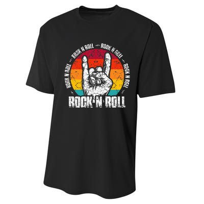 Lets Rock Legend Rock and Roll Music Guitar Performance Sprint T-Shirt