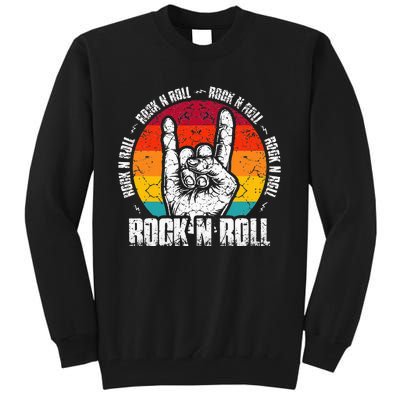 Lets Rock Legend Rock and Roll Music Guitar Tall Sweatshirt