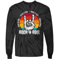 Lets Rock Legend Rock and Roll Music Guitar Tie-Dye Long Sleeve Shirt