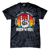 Lets Rock Legend Rock and Roll Music Guitar Tie-Dye T-Shirt