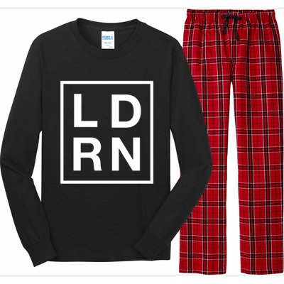 Ld Rn Labor And Delivery Registered Nurse Gift Long Sleeve Pajama Set