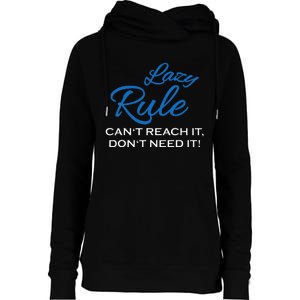 Lazy Rule Womens Funnel Neck Pullover Hood