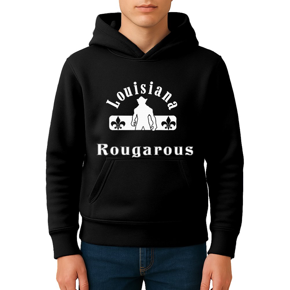 Louisiana Rougarou Loupgarou New Orleans Swamp Monster Kids Hoodie
