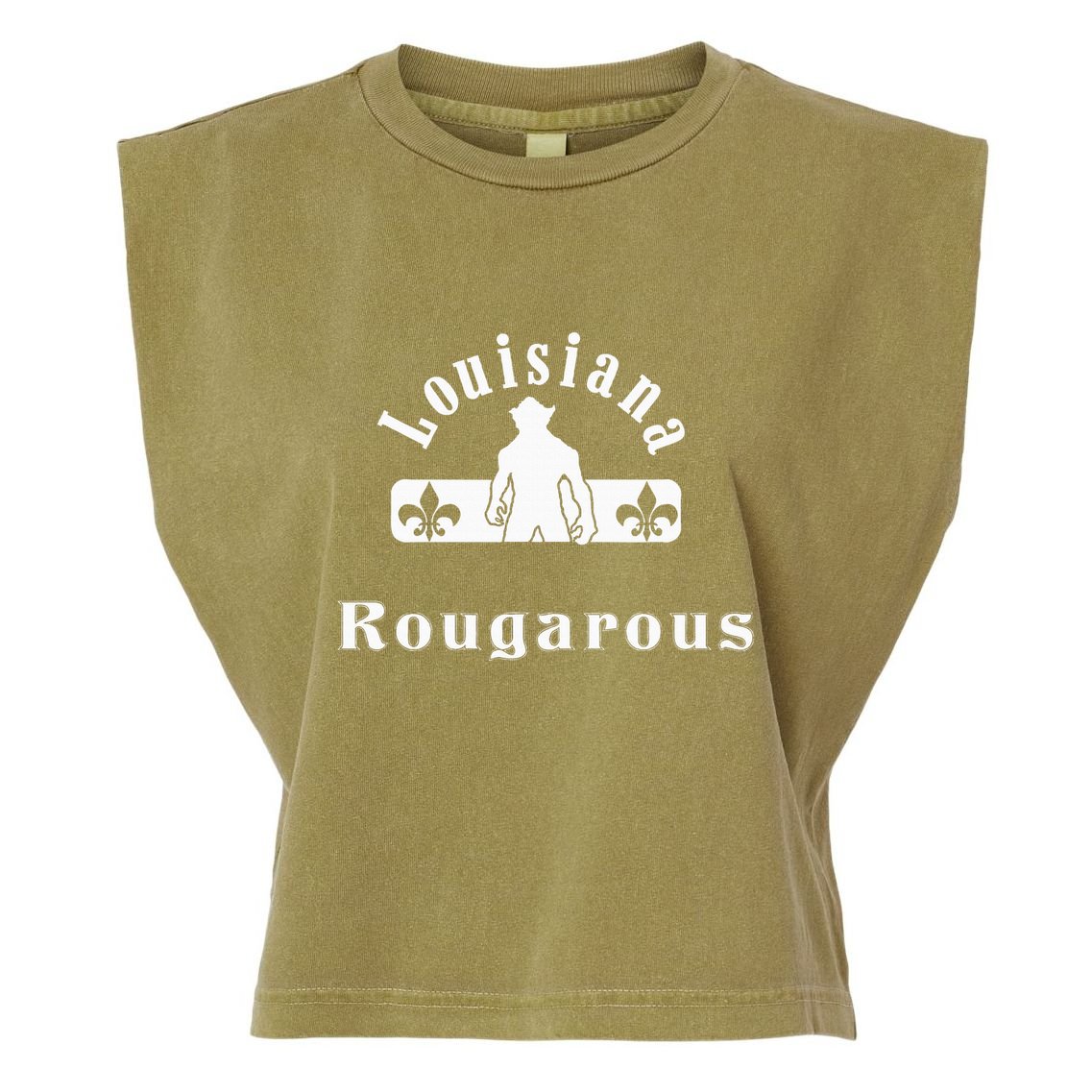 Louisiana Rougarou Loupgarou New Orleans Swamp Monster Garment-Dyed Women's Muscle Tee