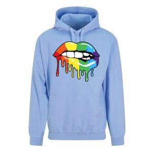 Lgbt Rainbow Lip Pro Pride Month Unisex Surf Hoodie