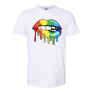 Lgbt Rainbow Lip Pro Pride Month Softstyle CVC T-Shirt