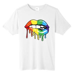 Lgbt Rainbow Lip Pro Pride Month Tall Fusion ChromaSoft Performance T-Shirt