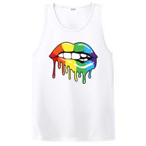 Lgbt Rainbow Lip Pro Pride Month PosiCharge Competitor Tank