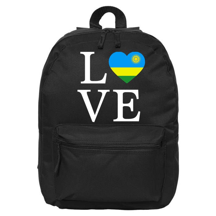 Love Rwanda 16 in Basic Backpack