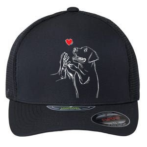 Labrador Retriever Love Golden Black Lab Dad Mom Flexfit Unipanel Trucker Cap