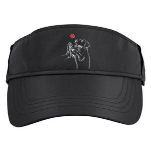 Labrador Retriever Love Golden Black Lab Dad Mom Adult Drive Performance Visor