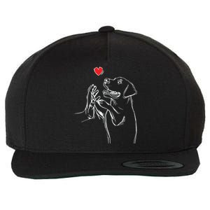 Labrador Retriever Love Golden Black Lab Dad Mom Wool Snapback Cap