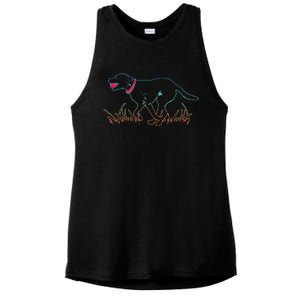 Labrador Retriever Lover Black Lab Gift Fetch Tee Ladies PosiCharge Tri-Blend Wicking Tank