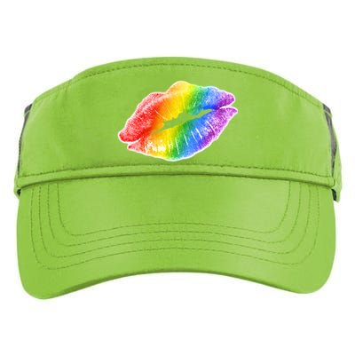 Lgbtq Rainbow Lips Colorful Lgbtqia Pride S S Gift Adult Drive Performance Visor