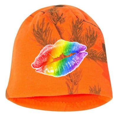 Lgbtq Rainbow Lips Colorful Lgbtqia Pride S S Gift Kati - Camo Knit Beanie