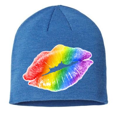 Lgbtq Rainbow Lips Colorful Lgbtqia Pride S S Gift Sustainable Beanie