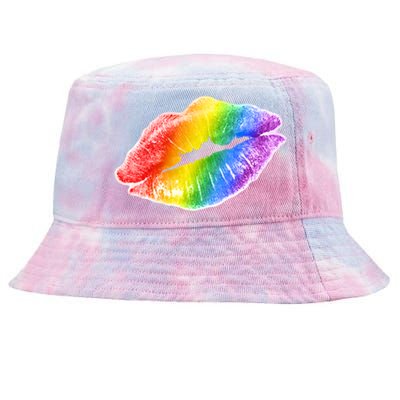 Lgbtq Rainbow Lips Colorful Lgbtqia Pride S S Gift Tie-Dyed Bucket Hat