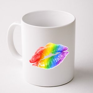 Lgbtq Rainbow Lips Colorful Lgbtqia Pride S S Gift Coffee Mug